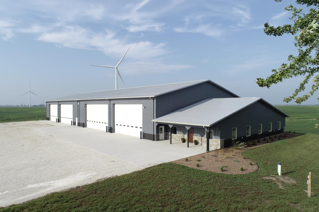 Pole Barn Equipment Storage
