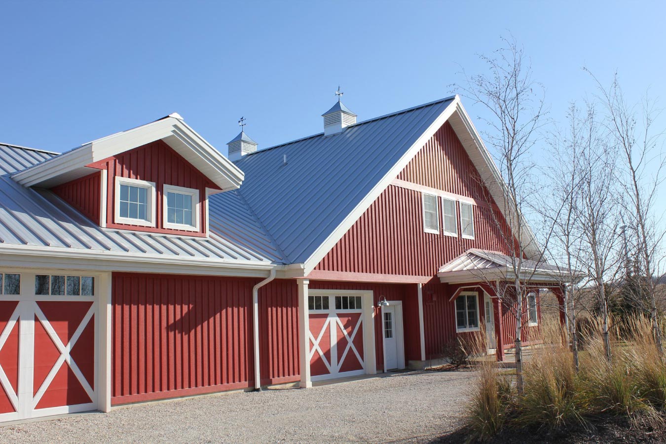 Pole Barn Home Entrance