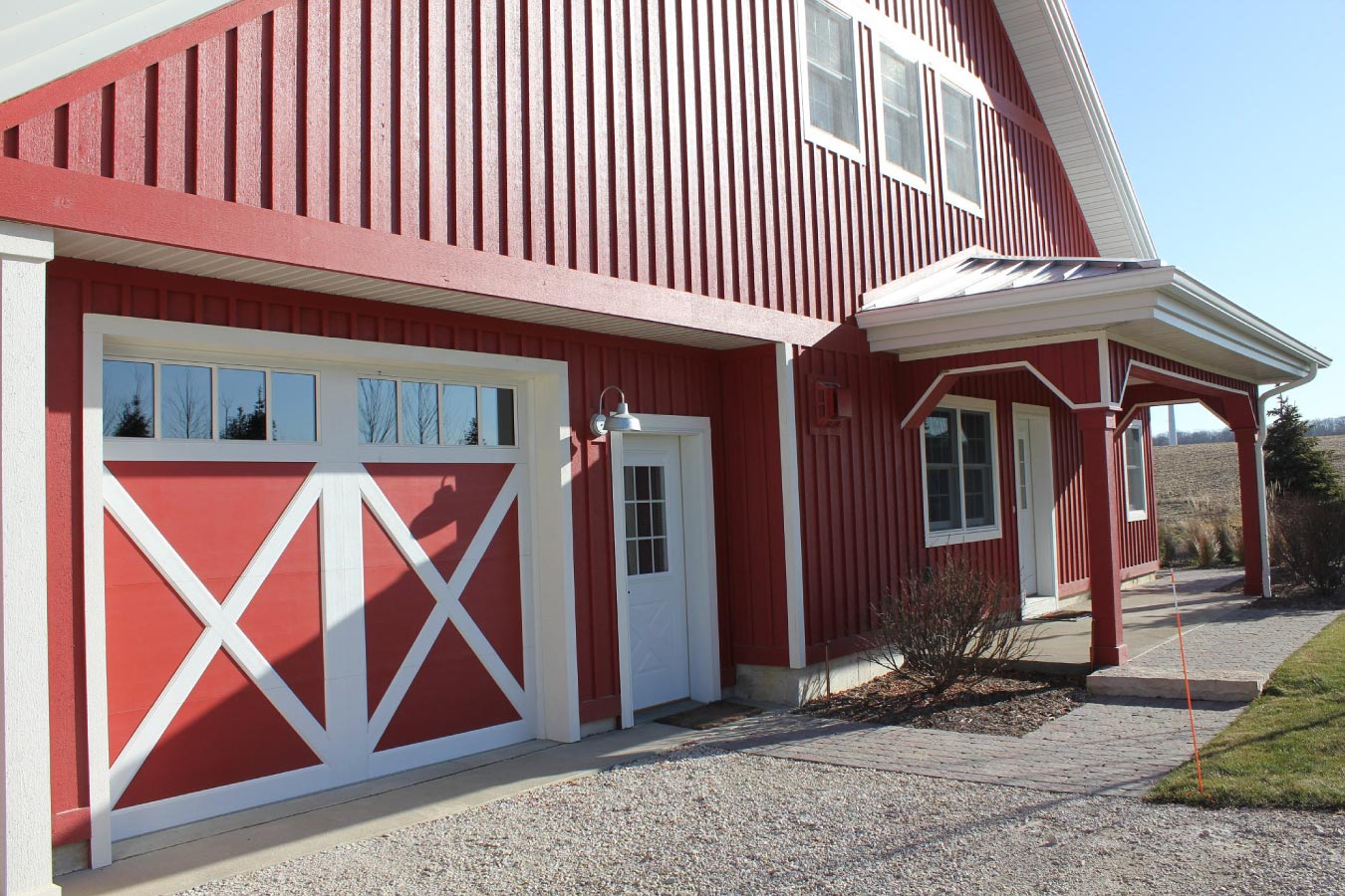 Pole Barn Home Entrance