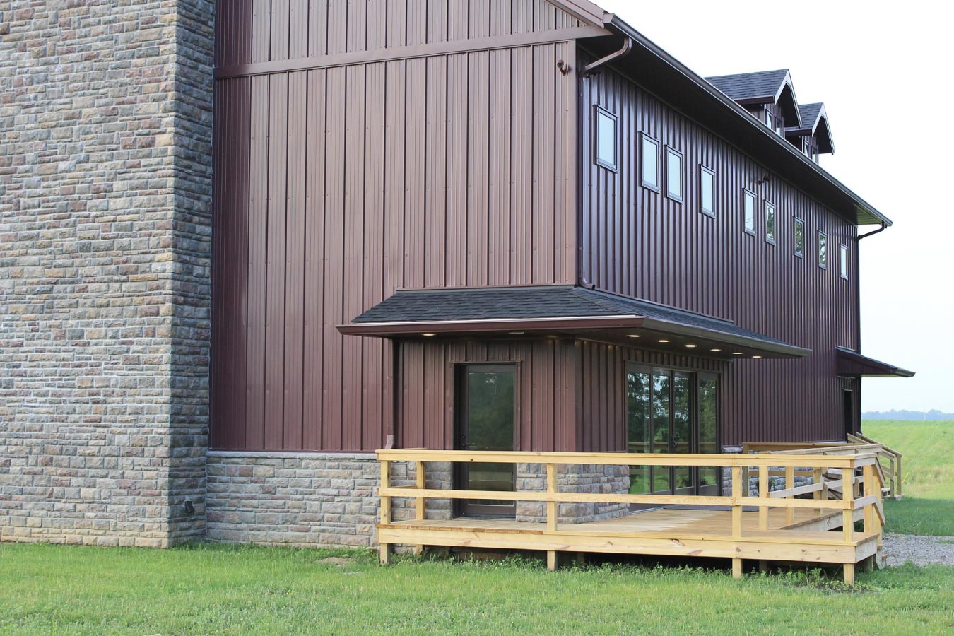 Pole Barn Home Porch