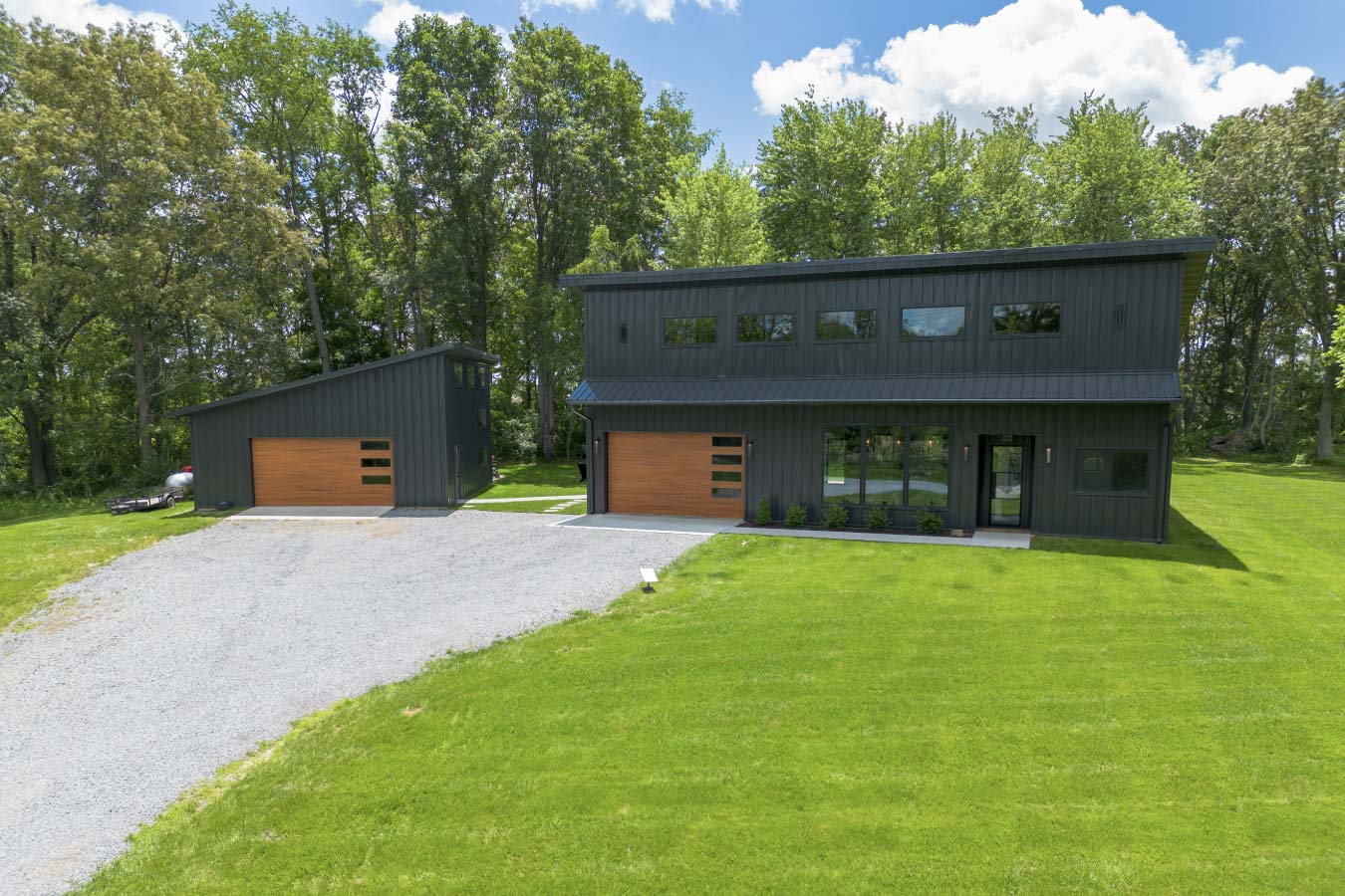 All Black Barndominium