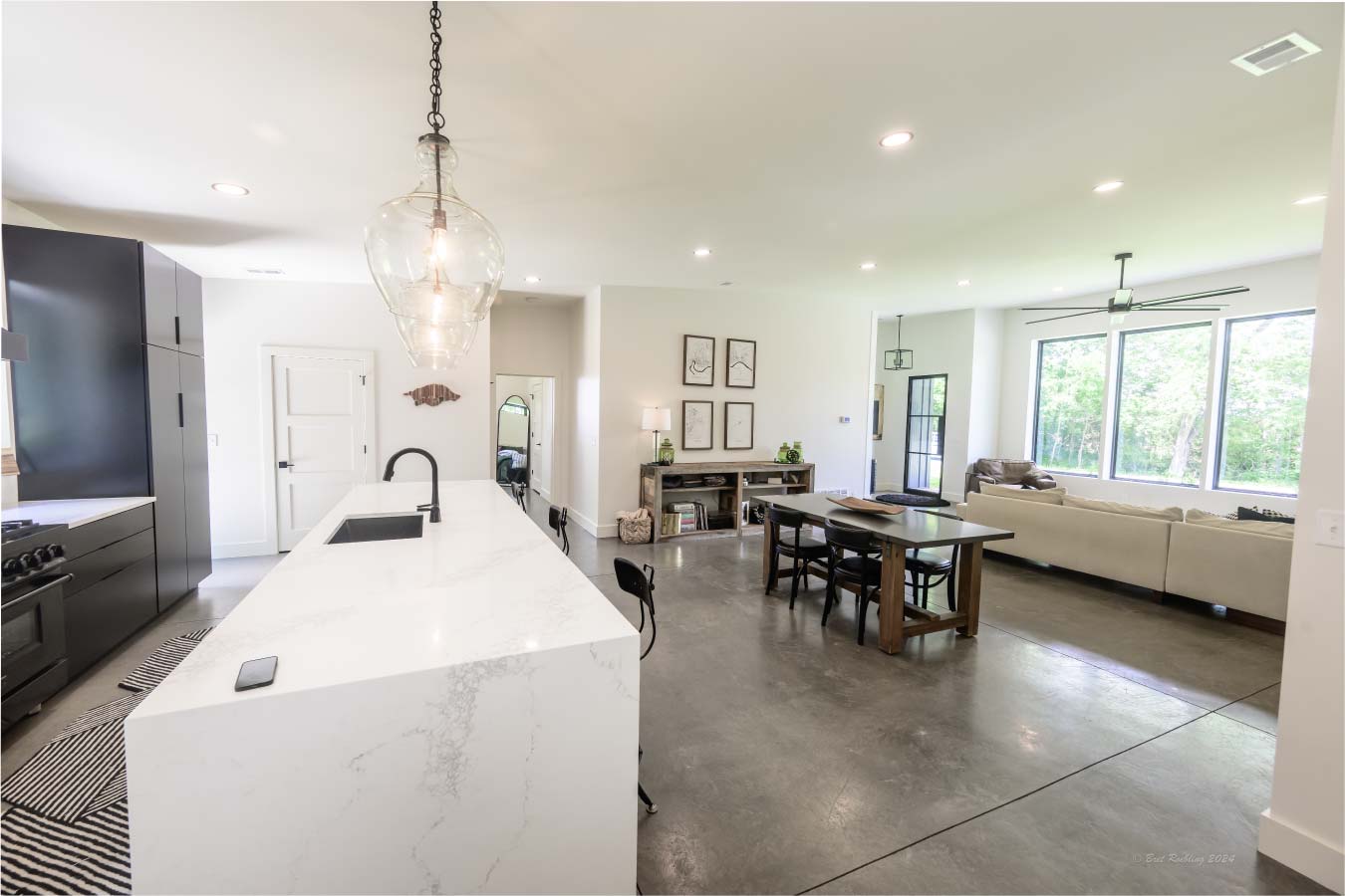 Pole Barn House Kitchen Counter
