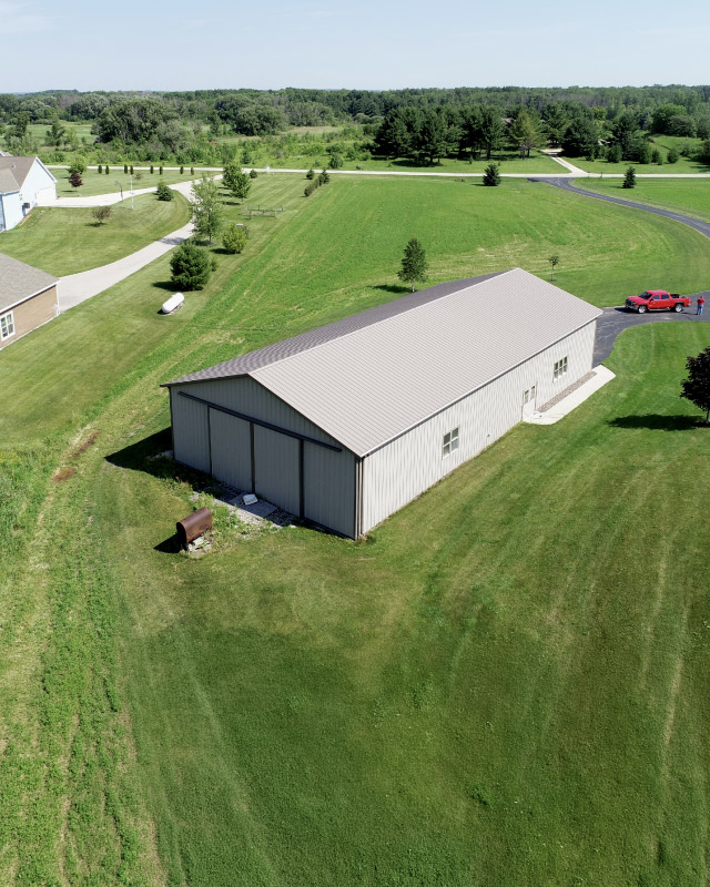 42' x 96' Post-Frame Garage in Cedarburg, Wisconsin