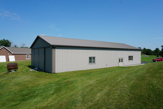 42' x 96' custom post-frame garage and storage building