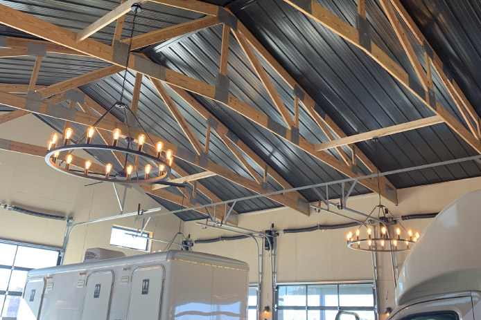 42′ x 63′ Post-Frame Building Interior 42' x 63' Post-Frame Building Interior