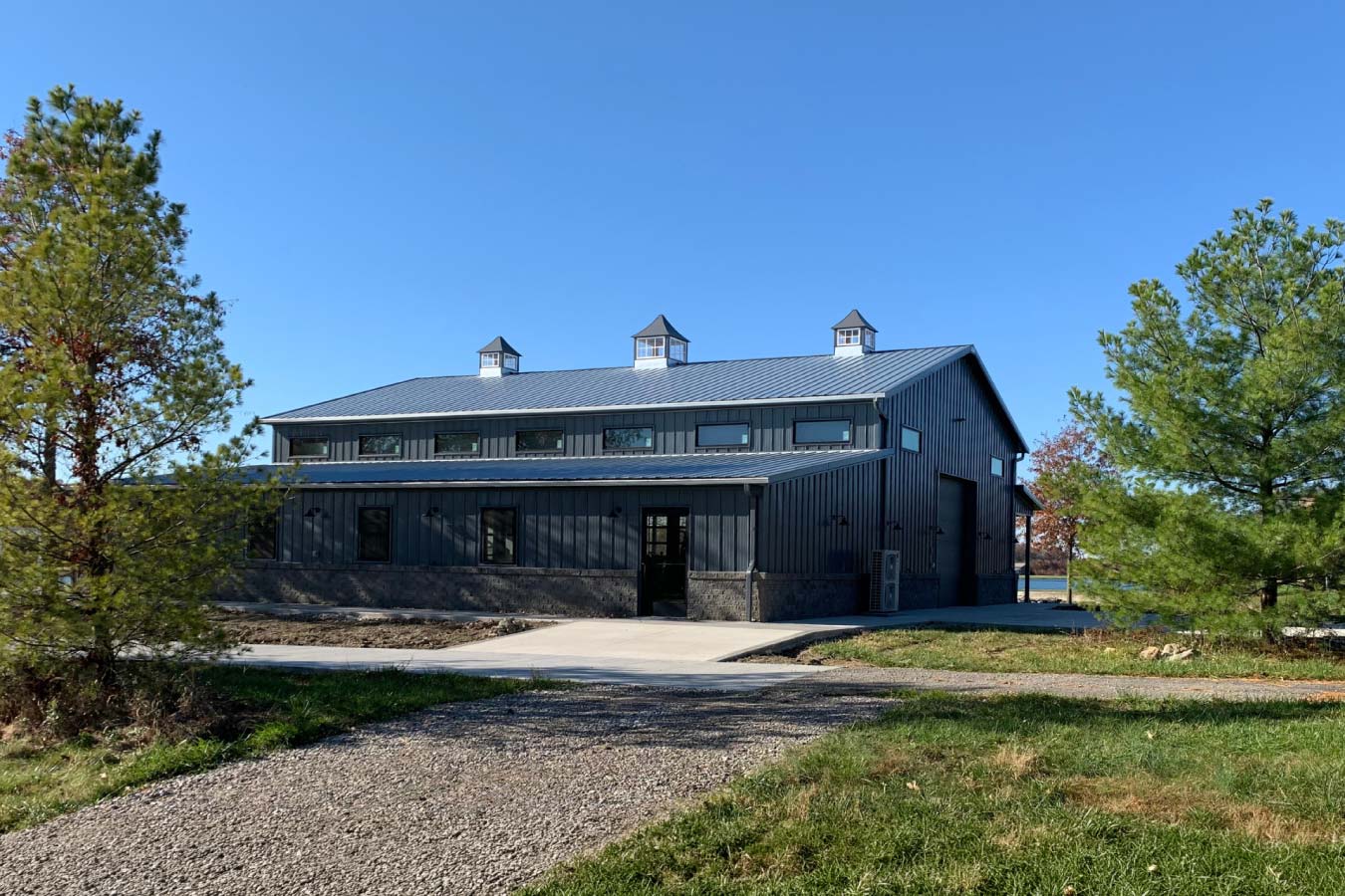 Galvalume Roof on Pole Barn