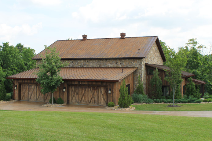 Exterior of the Custom Post-Frame Residence