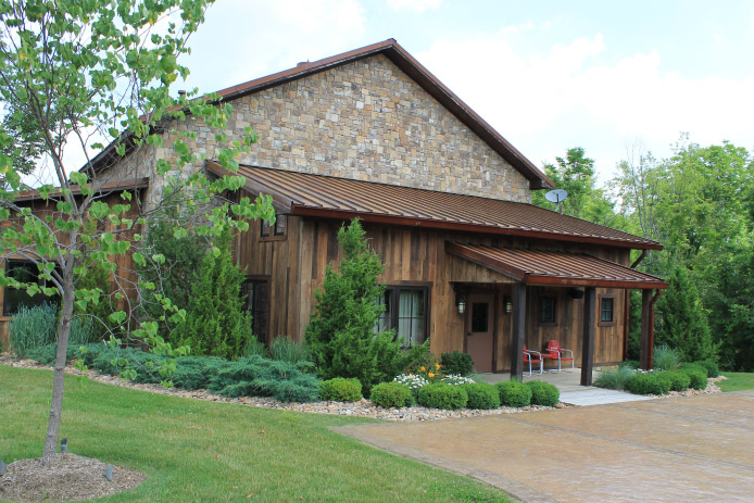 Stone and Wood Exterior